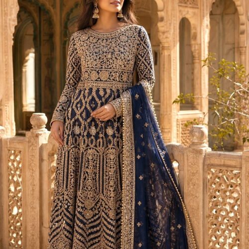 Zari Anarkali (blauw)
