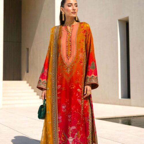 Silk Designer Suit, Salwar Kameez (C)